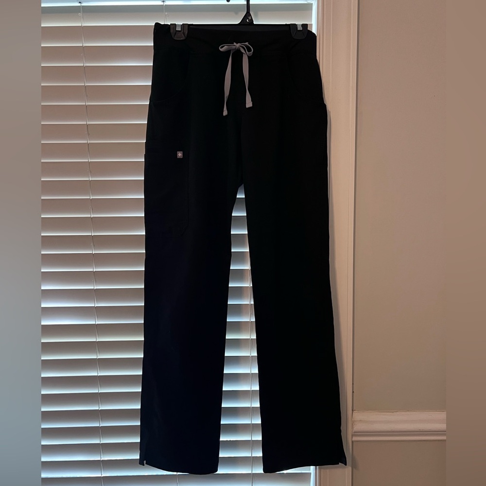 Kade Cargo Scrub Pants - Black (Small)